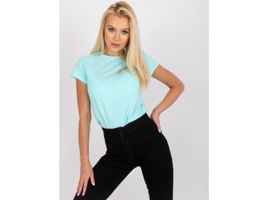 T-shirt doux à encolure ronde - menthe