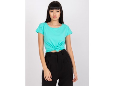 T-shirt en coton - turquoise