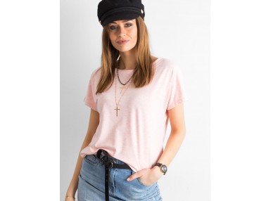 T-shirt avec un décolleté dans le dos - rose clair
