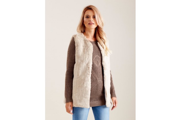 Gilet beige clair