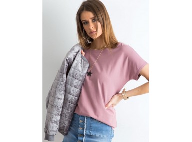 T-shirt avec un décolleté dans le dos - rose foncé