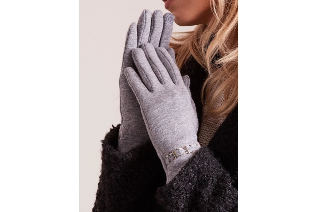 Gants gris