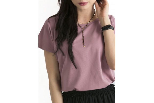 T-shirt en coton - rose foncé