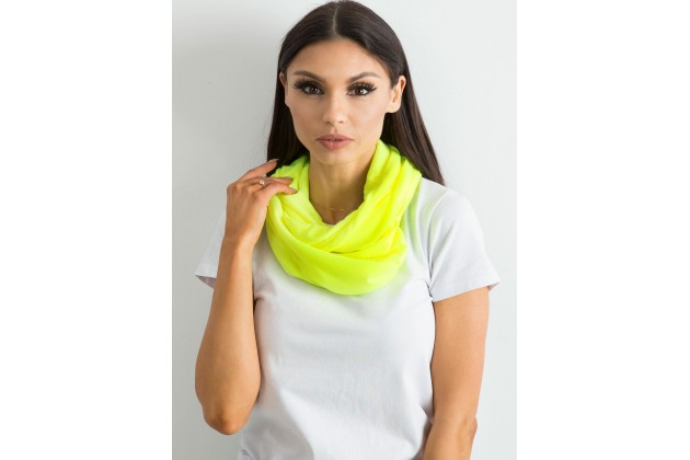 Écharpe-tube - jaune fluo