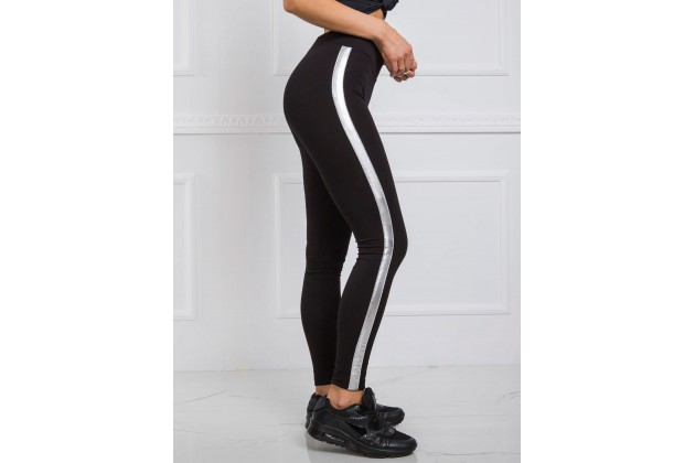 Legging noir et argent