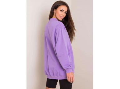 Sweat-shirt col rond - violet