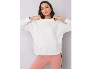 Sweat femme en coton - écru