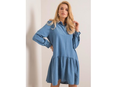Robe babydoll courte - bleue