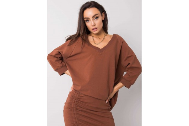 Sweat marron foncé