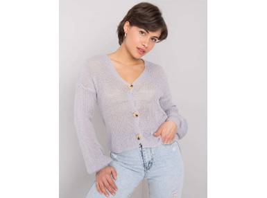 Gilet à boutons - gris clair