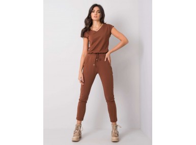 Pantalon de survêtement marron foncé