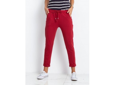 Pantalon de survêtement bordeaux