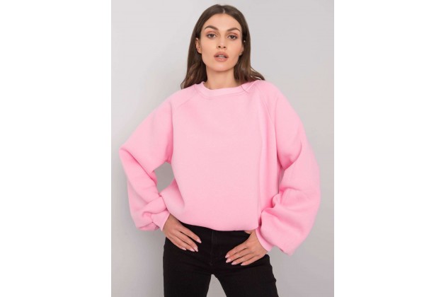 Sweat femme en coton - rose