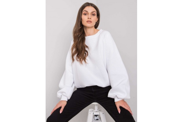 Sweat femme en coton - blanc
