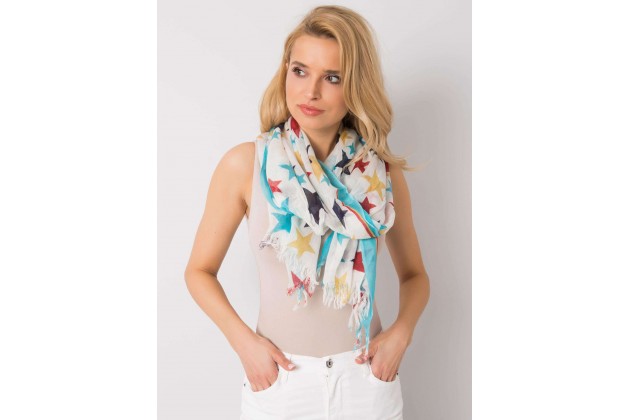 Foulard bleu et blanc