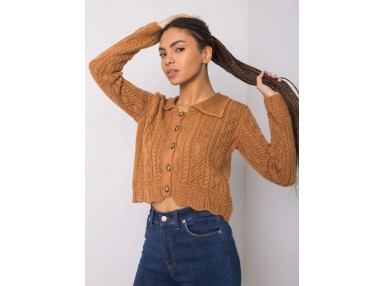 Gilet à boutons - marron clair