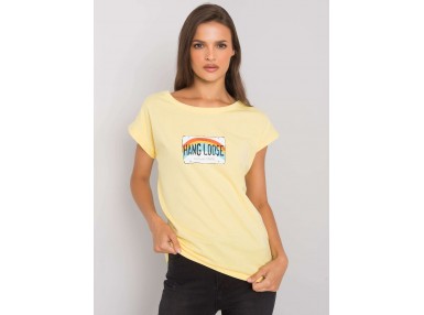 T-shirt femme en coton - jaune vif