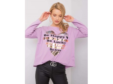 T-shirt femme imprimé - violet clair