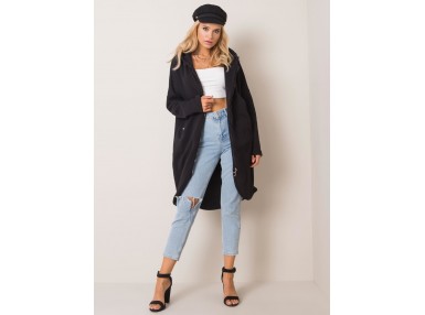 Sweat à capuche zippé - noir