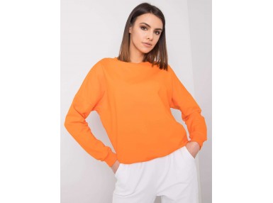 Sweat-shirt col rond - orange