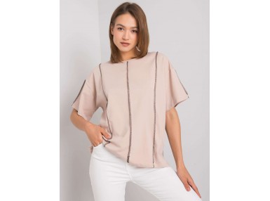 T-shirt en coton - beige