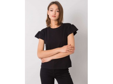 T-shirt en coton - noire