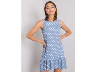 Robe d'été à volants - bleue