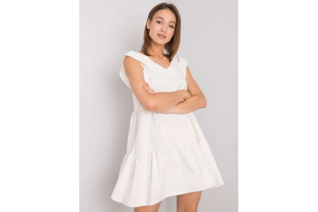 Robe d'été à volants - écru