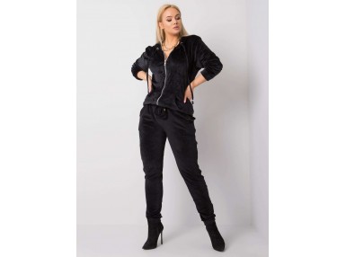 Ensemble confort avec sweat et pantalon - noir