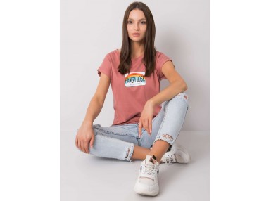 T-shirt femme en coton -  rose foncé