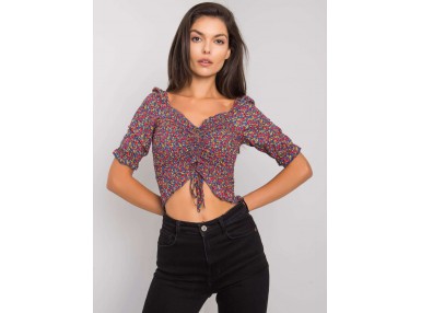 Top - bleu foncé