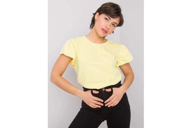 T-shirt en coton - jaune vif