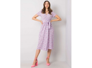 Robe longue avec imprimé - violette brillante