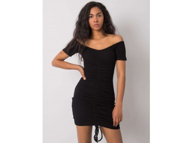 Robe plissée - noire