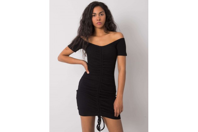 Robe plissée - noire