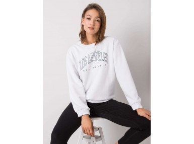 Sweat-shirt avec inscription - blanc