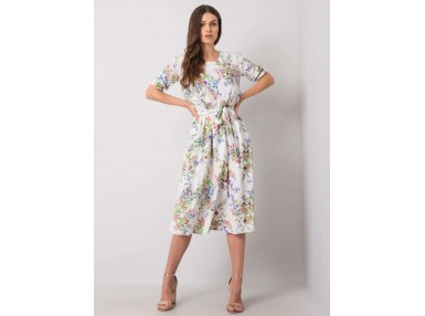 Robe blanche et verte