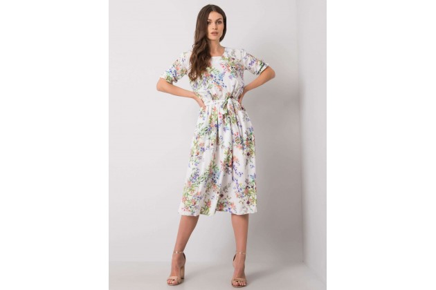 Robe blanche et verte