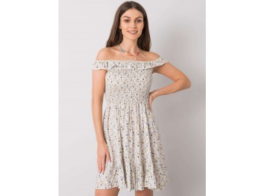 Robe d'été avec un imprimé - écru
