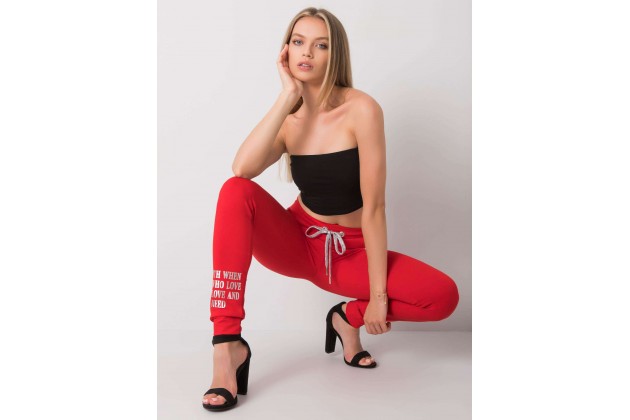 Pantalon de survêtement rouge