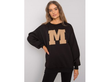 Sweat-shirt col rond - noire