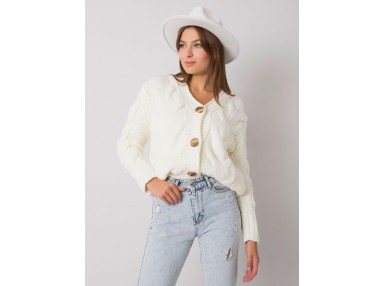 Pull en maille torsadée - écru