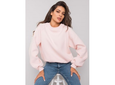 Sweat femme en coton - rose clair