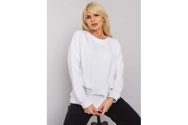 Sweat -shirt à encolure ronde - blanc
