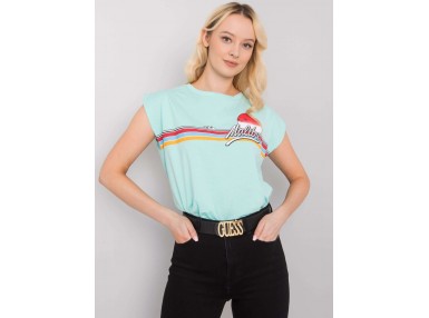 T-shirt femme imprimé - menthe