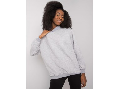 Sweat -shirt à encolure ronde - gris