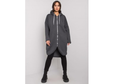 Sweat long en coton - graphite