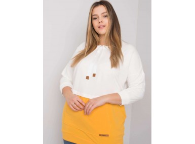 Sweat blanc et jaune