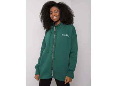 Sweat zippé - vert foncé