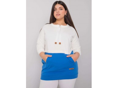 Sweat blanc et bleu